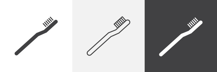 Toothbrush icon set. vector illustration.