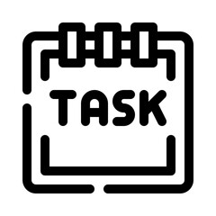 Tasks line icon
