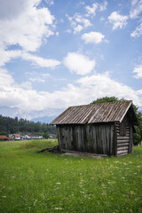 Fototapeta premium old wooden house in the mountains