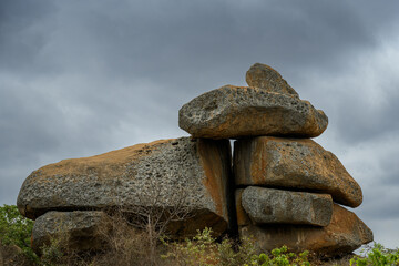 Famous balancing rorks at Chiremba (Epworth), Harare, Zimbabwe