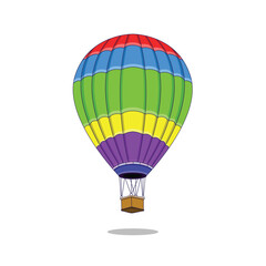Fototapeta premium Hot Air Balloon Illustration