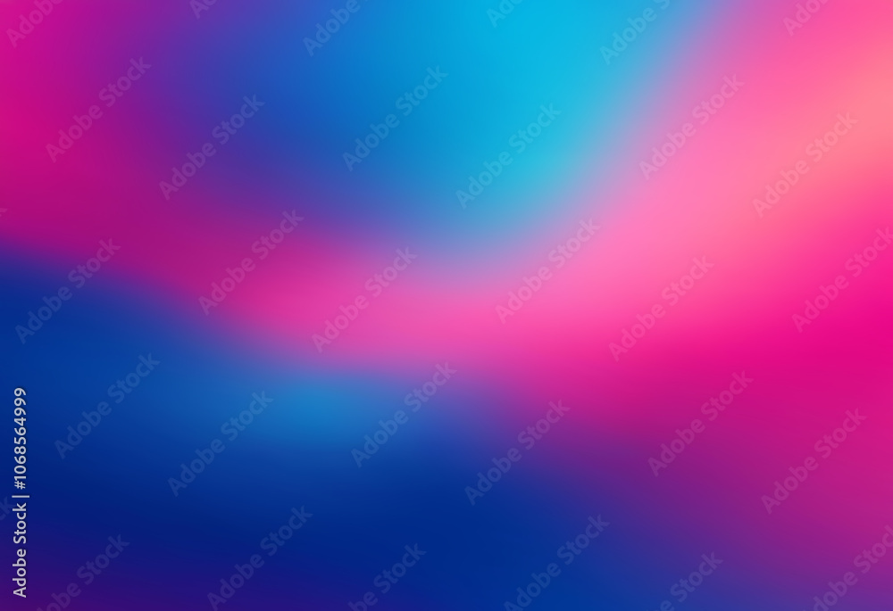 Wall mural a blurred gradient background with colors transitioning from pink to blue.