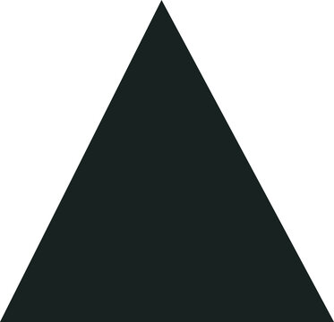 Minimalist Black Triangle Silhouette Icon &ndash; Abstract Geometric Shape Vector for Modern Design, Branding, and Contemporary Graphics