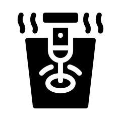 Milk Frother glyph icon