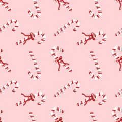Christmas candy  seamless pattern .Winter background. Cute   pattern  for Christmas and New Year. Perfect for wallpaper, wrapping paper, fabric design.