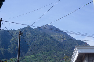 View of Mount Merbabu from Home Stay