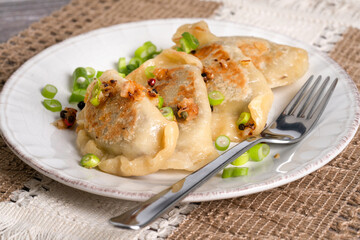 Traditional polish dish pierogi
