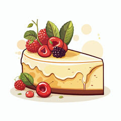 Cheesecake with berries