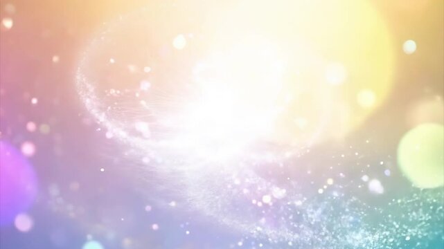 幻想の魔法の光 - 空中に漂う色彩豊かな輝きとエネルギーのオーラ。
空中に漂うカラフルな魔法の光が、紫、青、ピンクの美しい光を放ち、幻想的な輝きでシーンを包み込みます。柔らかに脈動する光はエネルギーの波を放出し、まるでファンタジーの魔法のような力強くも美しいオーラが広がります。魔法や幻想の世界観にぴったりの映像素材で、視聴者を夢のような空間へと誘います。