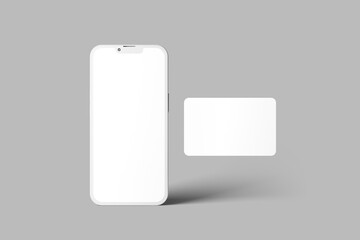Smartphone and Credit Card Mockup