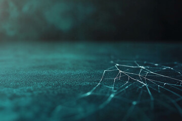 Delicate Spider Web on Textured Surface