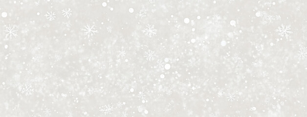A light gray background featuring delicate, white snowflakes and soft dots, creating a subtle and serene winter-themed texture for seasonal designs