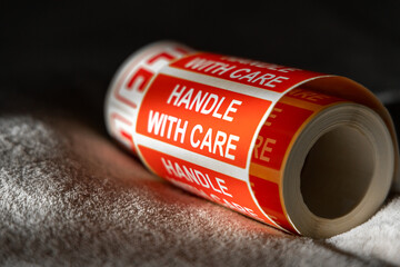 Fragile Handle With Care Sticker roll
