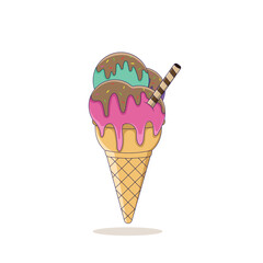 Ice Cream Illustration