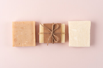  A collection of assorted handmade soap bars