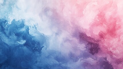 Fototapeta premium Soft blue to pink gradient cloud texture