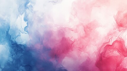 Soft merging blue and pink smoke patterns