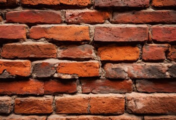 Obraz premium detailed close textured brick wall bathed soft natural light highlighting variations imperfections, architecture, building, surface, pattern, exposure