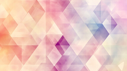 Obraz premium Abstract Pastel Watercolor Geometric Pattern Background
