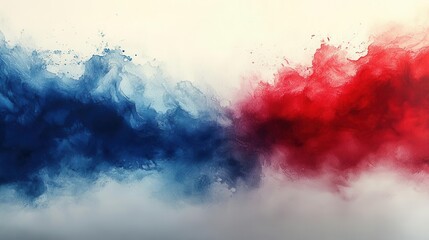Obraz premium independence day theme with a flowing watercolor effect of the national flag, symbolizing freedom and patriotism, infused with a dreamy atmosphere that evokes national pride