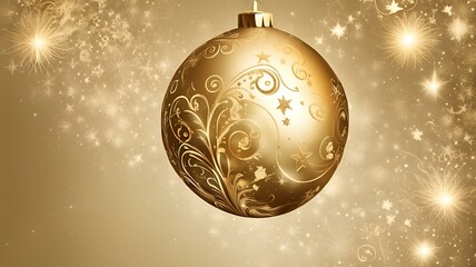 christmas background with ball