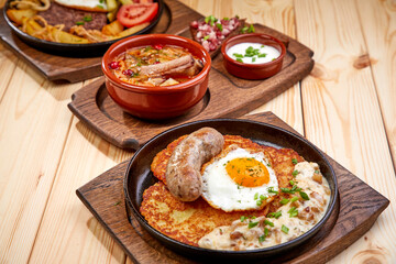 traditional breakfast on the table