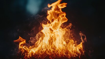 Fototapeta premium Captivating flames dance in a mesmerizing display
