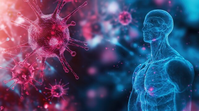 Microscopic view of the coronavirus structure illustrating the dangerous viral outbreak that has caused a global public health crisis requiring urgent scientific research and medical solutions