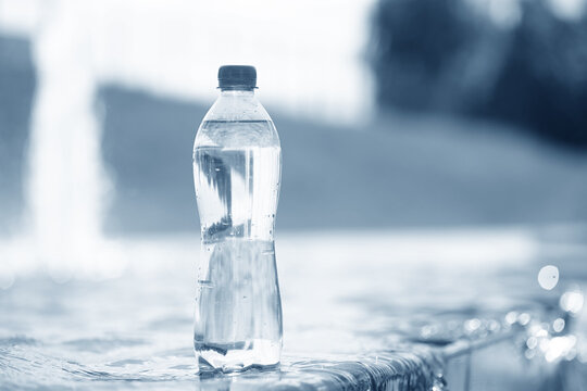pure water in the plastic bottle