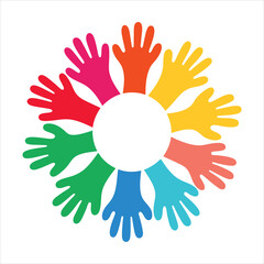 Colorful Hands Vector Illustration Collection