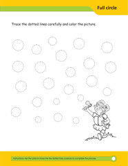 Prewriting skills, line practice sheet for kindergarten, Handwriting practice for kids. Fine motor skills. Line tracing worksheet. Activity page for kids. Coloring page for preschool.