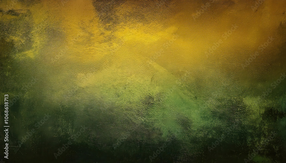 Poster Elegant Textured Gradient Background with Soft Gold to Green Transition, Featuring Organic Patterns and Rustic Metallic Finish. Ideal for Autumn Themed Designs, Nature Inspired Artworks, and Vintage 