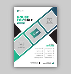 Creative Real Estate Flyer Design Template, Or Brochure Cover Design Template, For Real Estate Business Agency, Modern Layout For Company