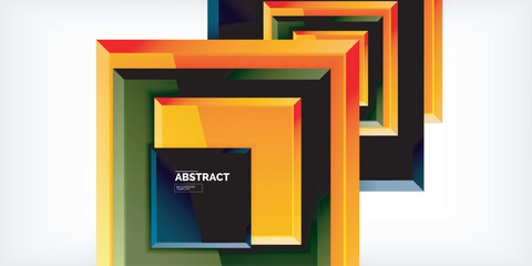 Shiny glossy metallic or plastic square design background. Vector Illustration For Wallpaper, Banner, Background, Card, Book Illustration, landing page