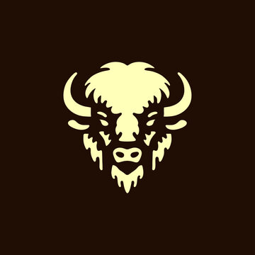 recommend clip art: bison bull angus silhouette simple logo design