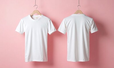 Mockup t shirt plain design front and back