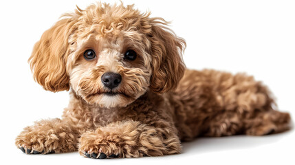 poodle dog,Full body image of a poodle dog