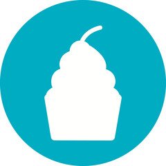 Happy birthday simple vector icon