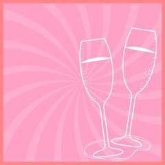 Celebration Glasses background