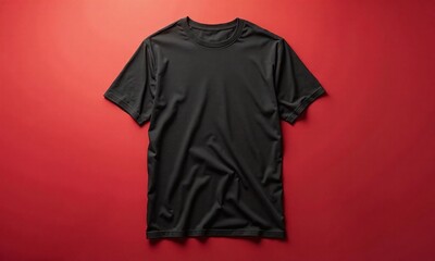 Mockup t shirt plain crew neck short sleeves