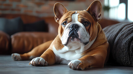 bulldog,Full body image of bulldog