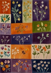 A bedsheets in flowers 