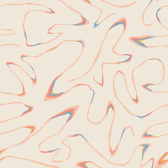 Vector curved line illustration seamless repeat pattern digital artwork