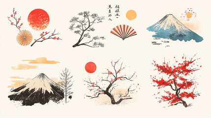 Obraz premium Japanese New Year decorations