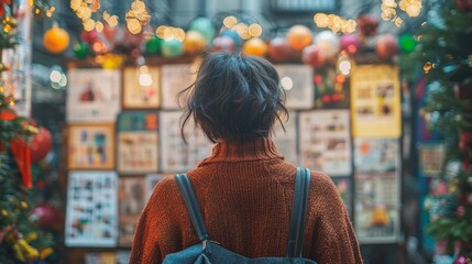 Reflecting on personal growth with a vision board image