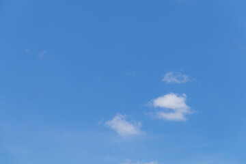 Blue sky background with tiny clouds, Nature cloud blue sky background, Blue Sky with Fluffy White Clouds on a Sunny Summer Day