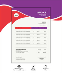 Creative Invoice Design Collection for Businesses
