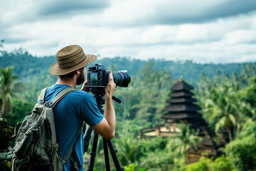 Travel Photographer at Work