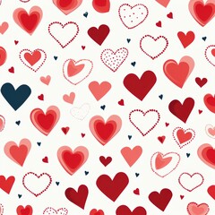 Heart pattern design for valentine's day themed decorations and prints