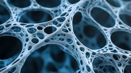 Gentle Glow of Skeletal Structures in Abstract Context